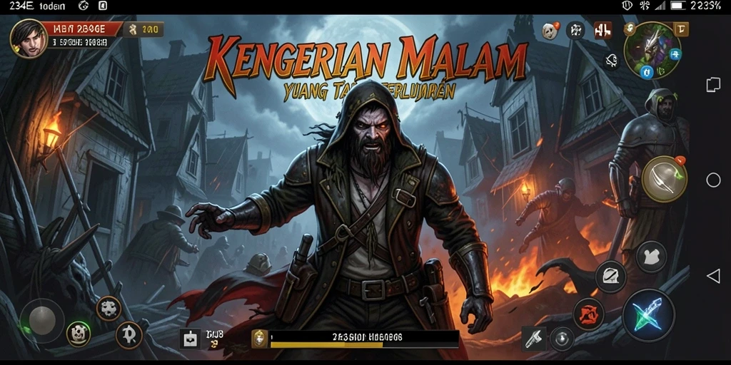 Tangkapan layar dari gameplay menakutkan 234E yang menghadirkan suasana horor.
