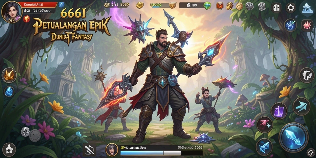 Tampilan gameplay RPG yang menakjubkan di 666I.