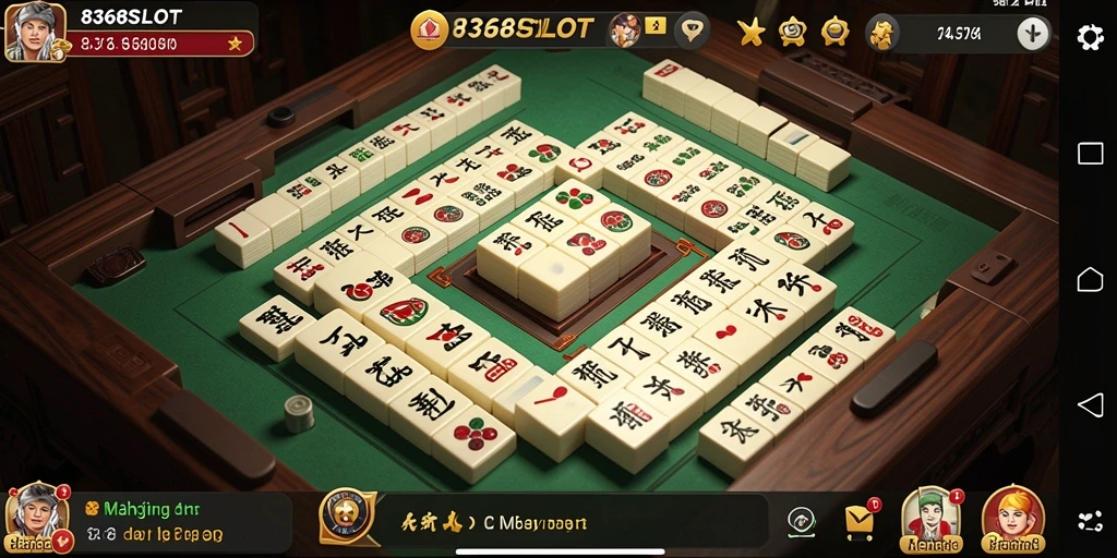 Tampilan gameplay menarik dari 8368SLOT yang penuh dengan tantangan Mahjong.