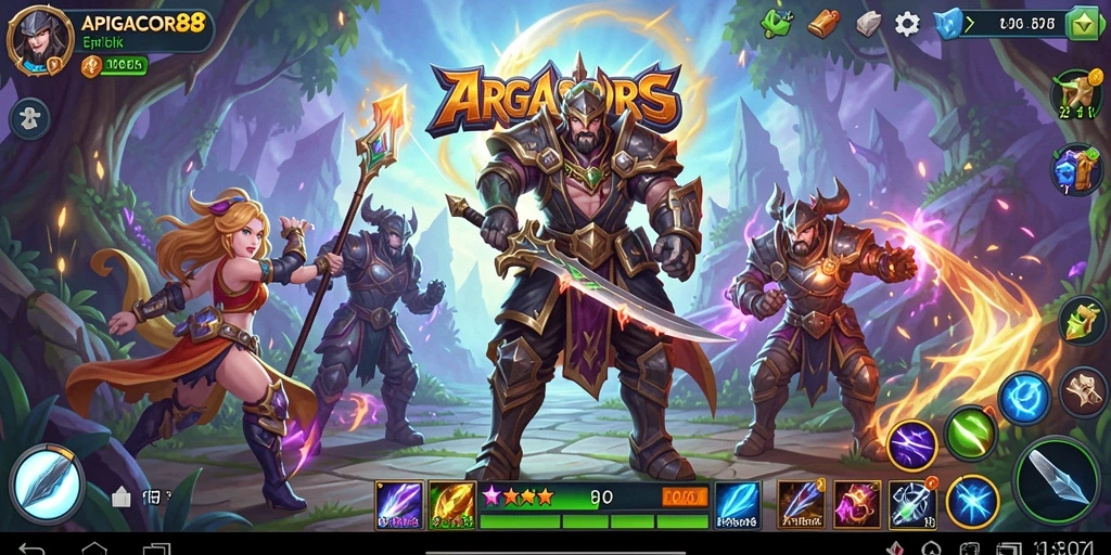 Tangkapan layar dari gameplay mendebarkan ARPG APIGACOR88.