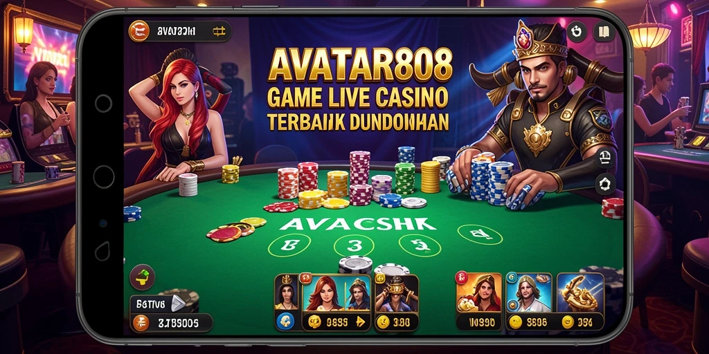 Tampilan gameplay Live Casino di AVATAR808 yang menarik dan interaktif.