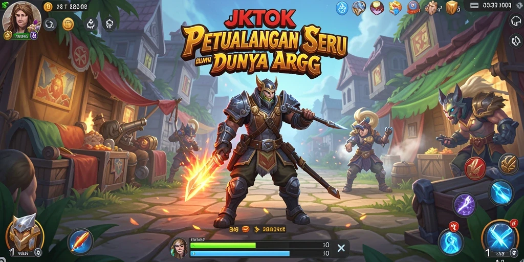 Tangkapan layar gameplay <strong>JKTOK</strong> menampilkan pertempuran epik dan visual yang menakjubkan.