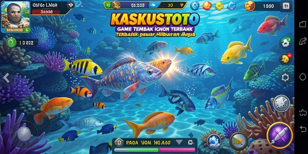 Tampilan gameplay KASKUSTOTO yang menarik dan penuh aksi Tembak Ikan.