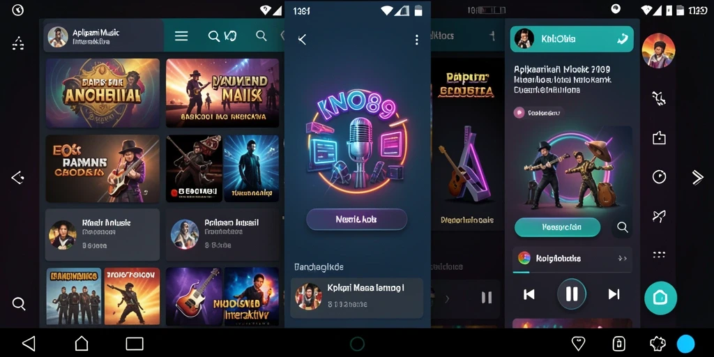 Screenshot gameplay KNO89 menunjukkan interaksi seru dengan musik.