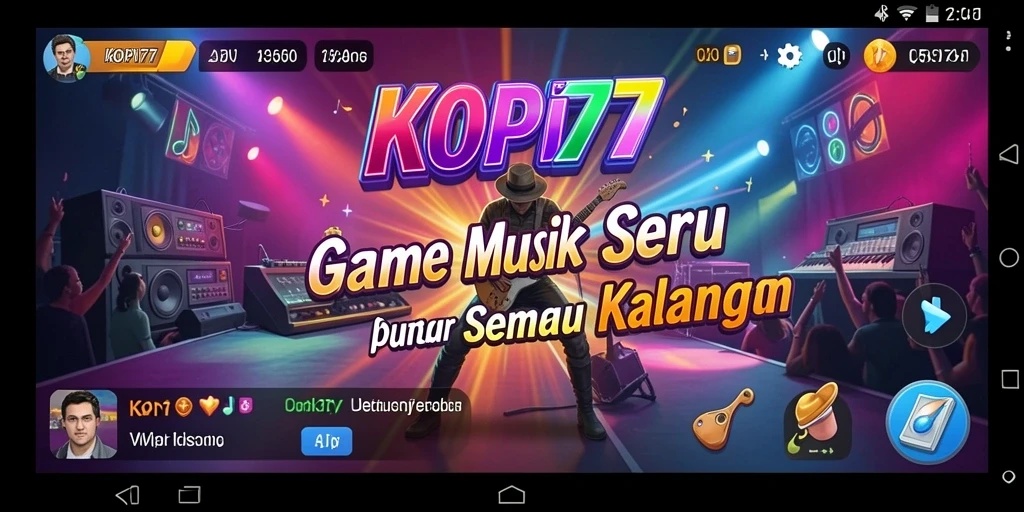 Screenshot KOPI77 menampilkan gameplay yang seru dan interaktif.