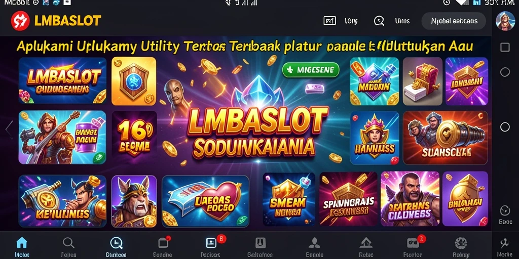 Tampilan utama LMBASLOT dengan berbagai fitur utility.