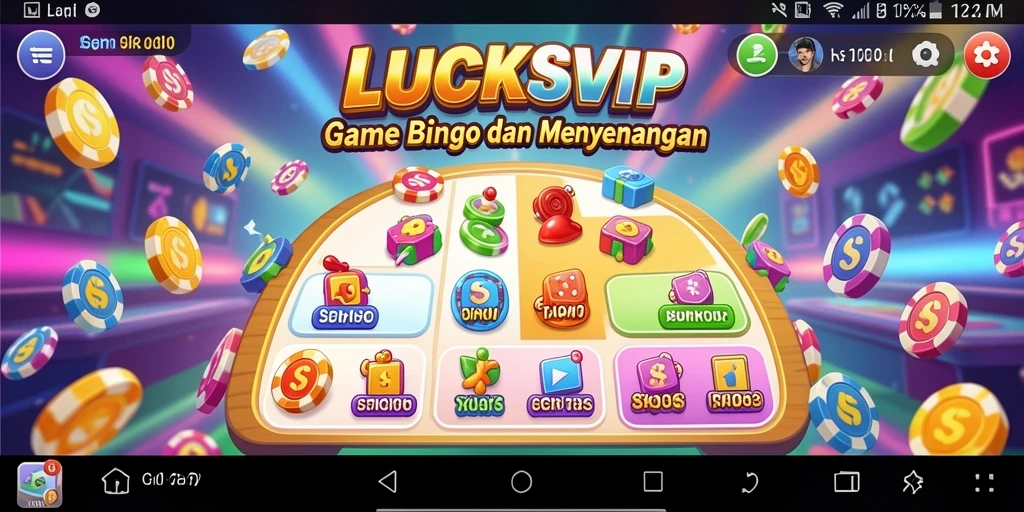 Tampilan gameplay seru di LUCKSVIP dengan berbagai variasi bingo.