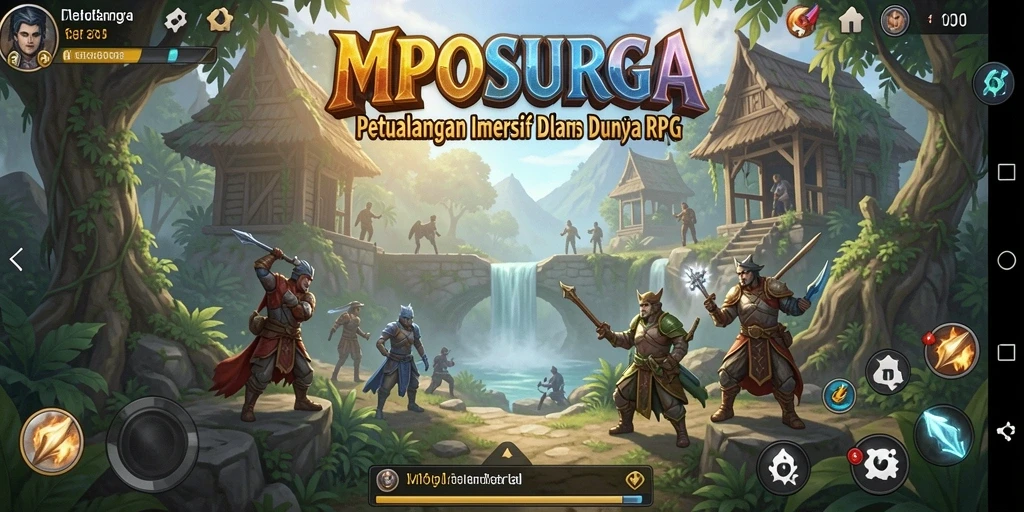 Tangkapan layar MPOSURGA menampilkan aksi seru dalam pertempuran RPG.