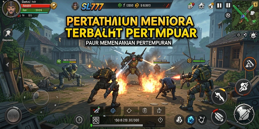 Tampilan gameplay SL777 yang menegangkan dalam menghadapi gelombang musuh.