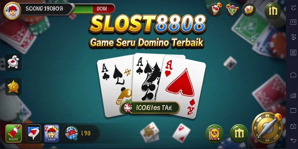 Tampilan gameplay SLOST8808 menampilkan keseruan bermain Domino.